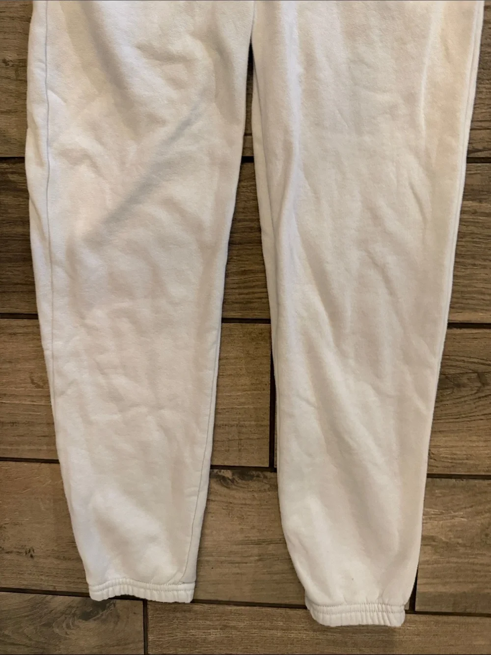 Old Navy girls White Fleece Joggers with Pink Logo